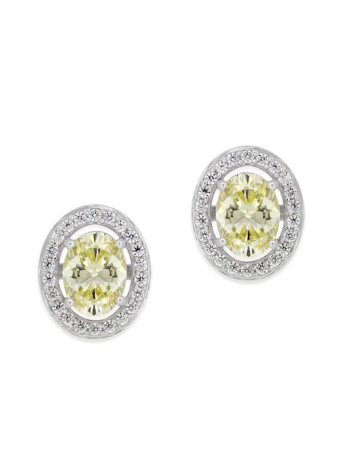 white silver studs earrings - 12272479 - Very Small Image - 1