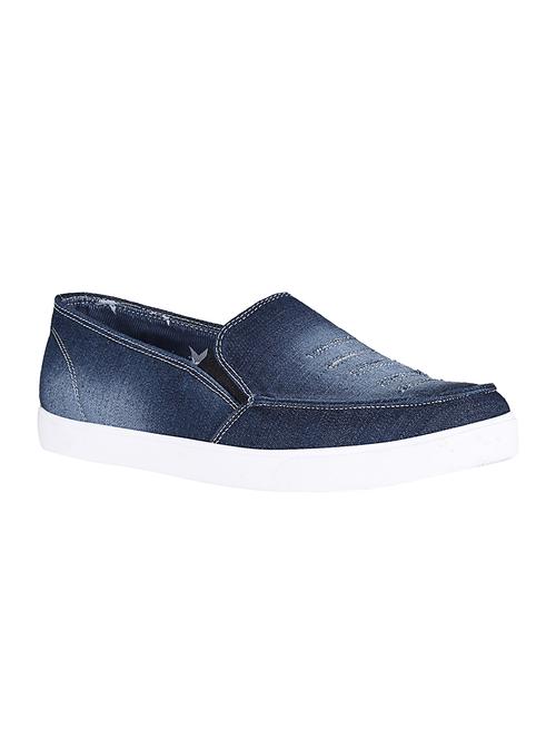 blue synthetic slip on loafers - 12272980 - Very Small Image - 1