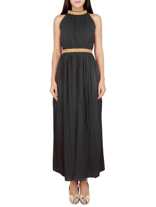 black embellished maxi dress - 12273301 - Very Small Image - 1
