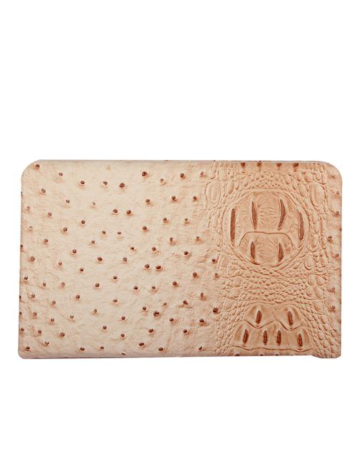 beige textured rexene clutch - 12273503 - Very Small Image - 1