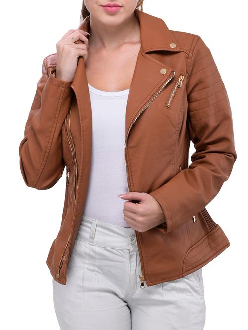 brown leather jacket - 12275195 - Very Small Image - 1
