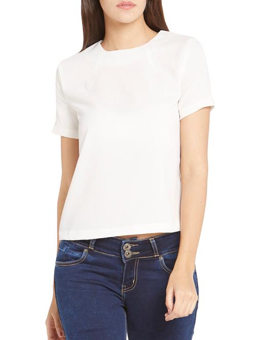 white polyester regular top - 12276459 - Very Small Image - 1