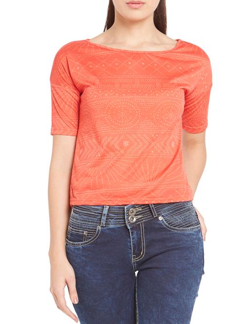 orange polyester regular top - 12276510 - Very Small Image - 1