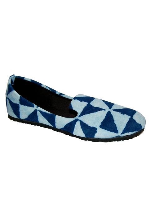 blue fabric slip on loafers - 12277547 - Very Small Image - 1