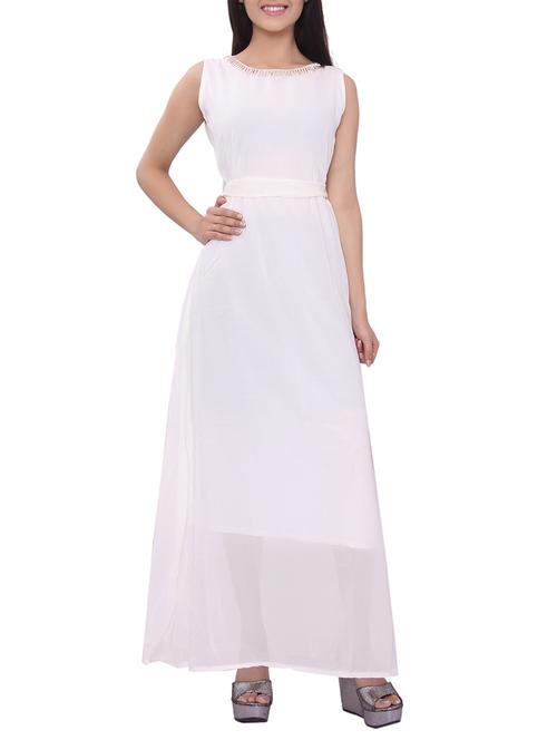 white cotton dress - 12277760 - Very Small Image - 1