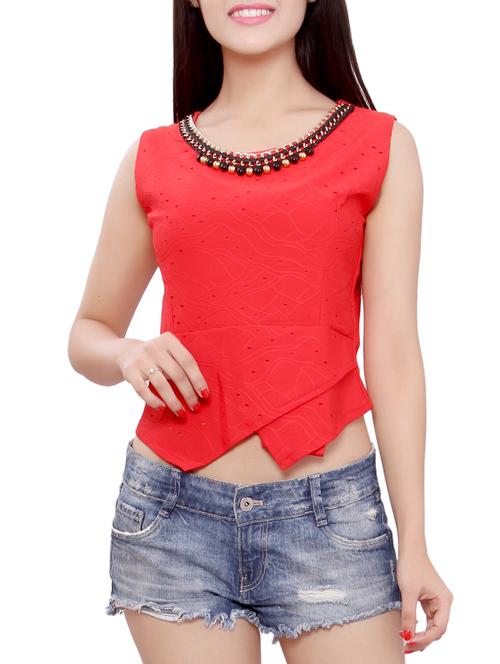 red cotton top - 12277871 - Very Small Image - 1