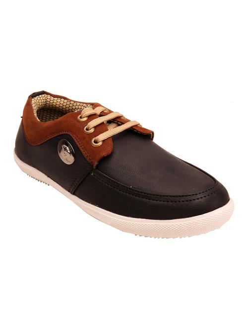 brown Leatherette lace up shoe - 12278261 - Very Small Image - 1