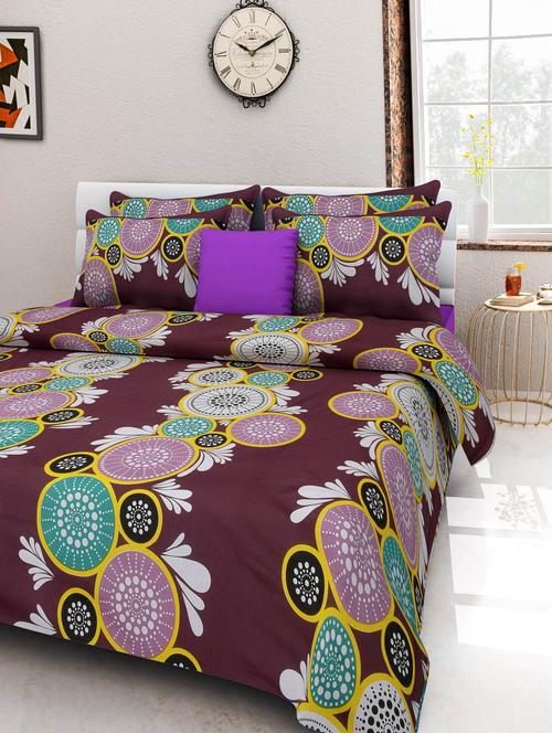 cotton double bedsheet with 2 pillow covers - 1228693 - Very Small Image - 1