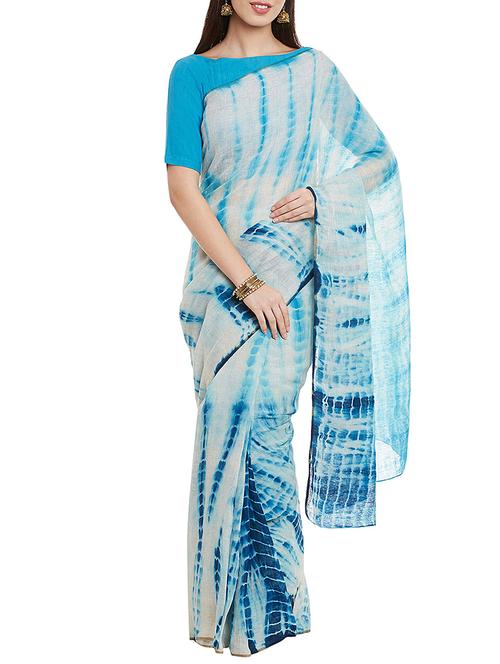 linen shibori printed aree - 12290167 - Very Small Image - 1