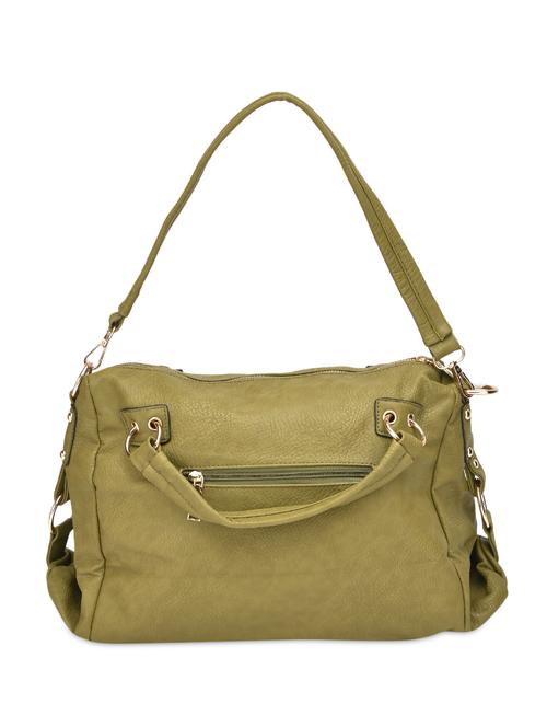 olive green faux leather handbag - 1229276 - Very Small Image - 1