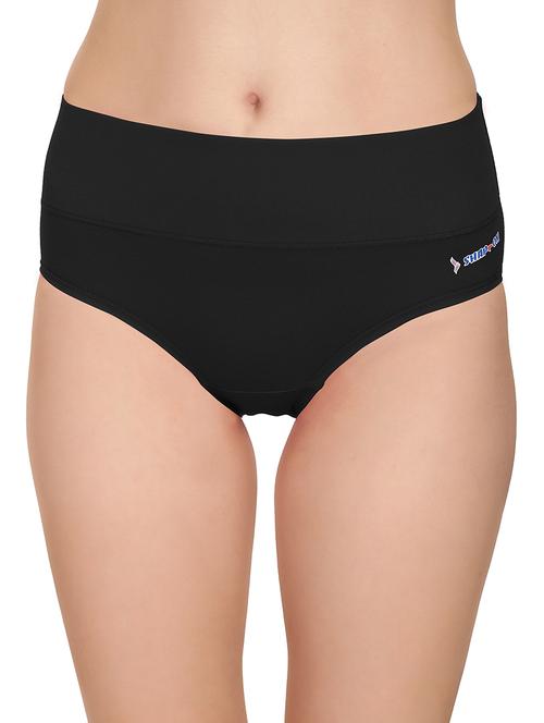 solid black cotton panty - 12295447 - Very Small Image - 1