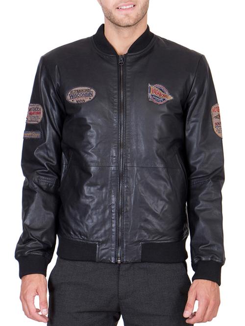 black leather biker jacket - 12295517 - Very Small Image - 1
