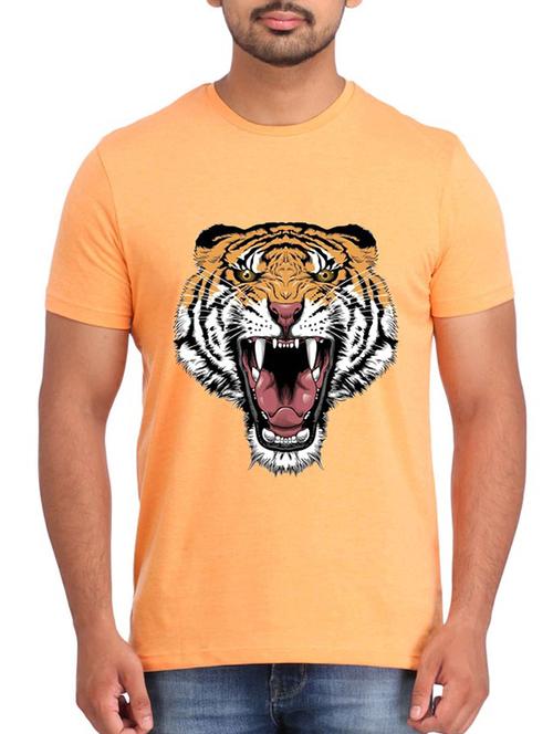 Orange Cotton t-shirt - 12296548 - Very Small Image - 1