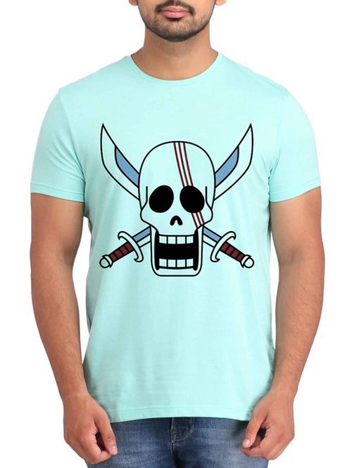 Blue Cotton t-shirt - 12296657 - Very Small Image - 1