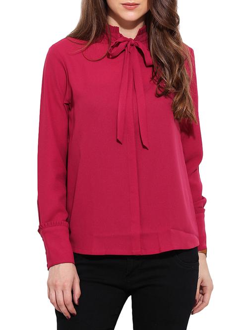 dark pink straight top - 12299026 - Very Small Image - 1