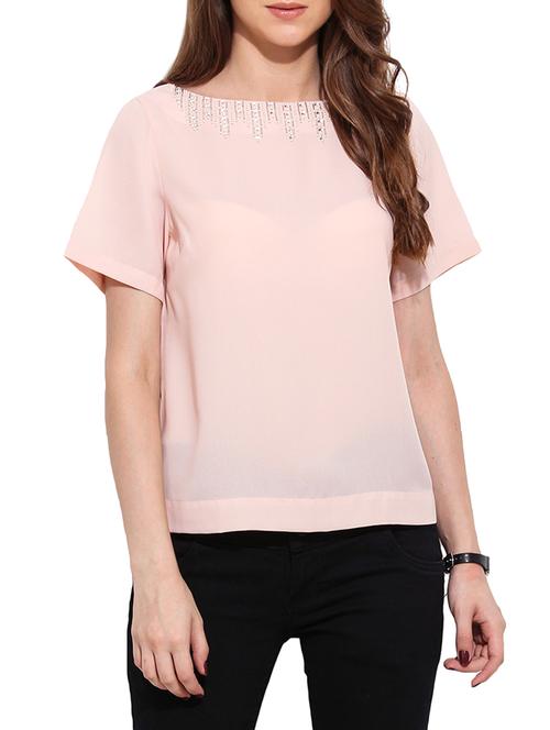 light pink embellished top - 12299031 - Very Small Image - 1