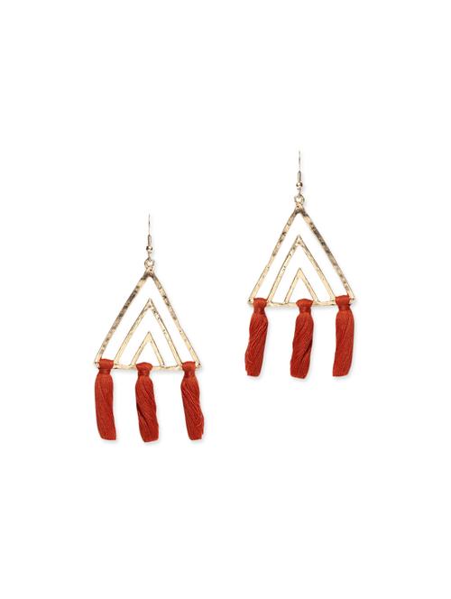 gold metal earring - 12300648 - Very Small Image - 1