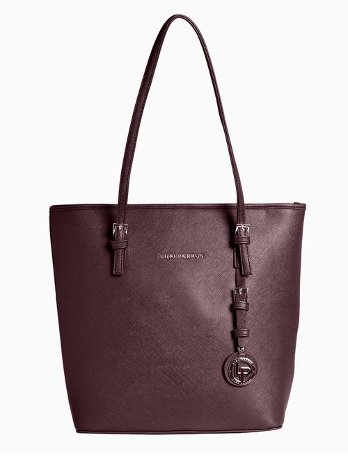 brown leatherette handbag - 12302492 - Very Small Image - 1
