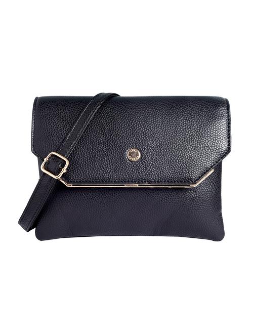 black leatherette sling bag - 12302549 - Very Small Image - 1