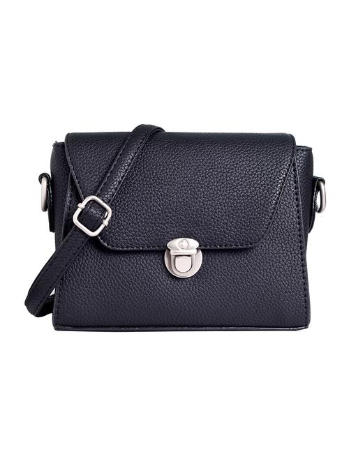 black leatherette sling bag - 12302558 - Very Small Image - 1