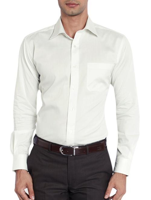 white cotton formal shirt - 12304129 - Very Small Image - 1