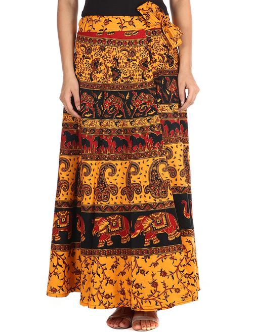 yellow cotton skirt - 12306239 - Very Small Image - 1