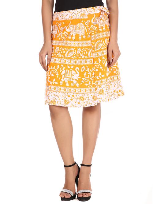 yellow cotton skirt - 12306267 - Very Small Image - 1