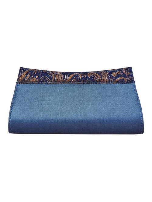 blue silk clutch - 12308206 - Very Small Image - 1