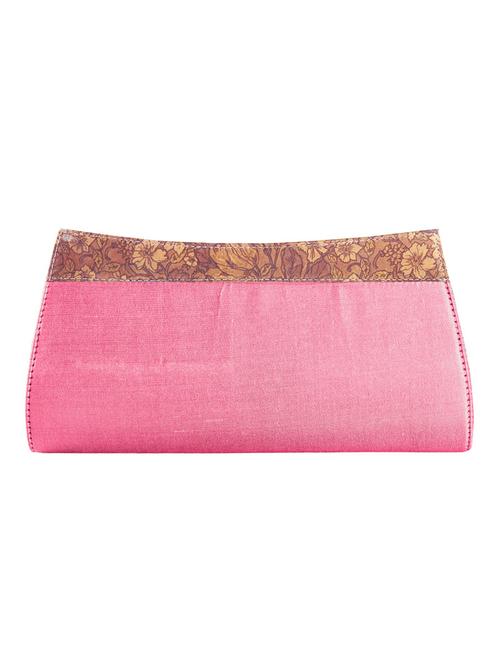 pink silk clutch - 12308209 - Very Small Image - 1