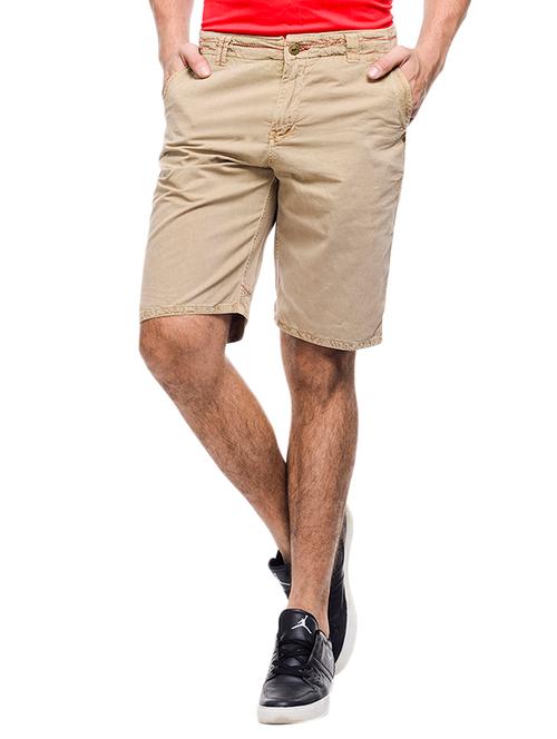beige cotton shorts - 12308779 - Very Small Image - 1