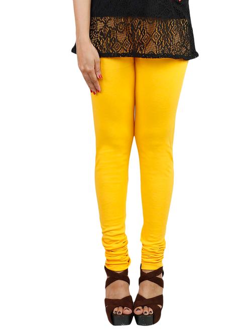 yellow cotton leggings - 12309570 - Very Small Image - 1