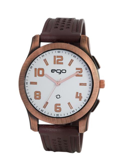 ego by maxima white dial analog watch - e-40392pagr - 12309655 - Very Small Image - 1