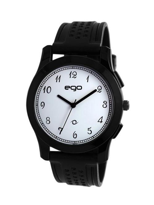 ego by maxima white dial analog watch - e-40412pagb - 12309658 - Very Small Image - 1