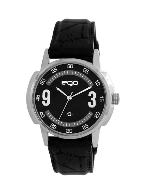 ego by maxima black dial analog watch - e-40443pagi - 12309699 - Very Small Image - 1