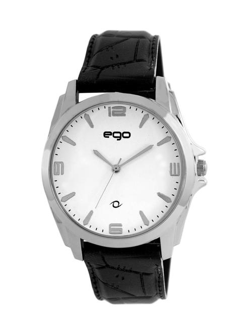 ego by maxima white dial analog watch - e-40383pagi - 12309710 - Very Small Image - 1