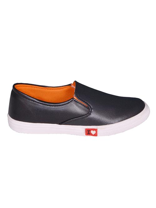 black rexin plimsoll - 12311414 - Very Small Image - 1
