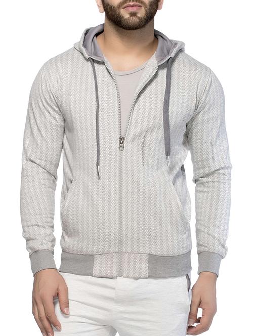 grey cotton sweatshirt - 12316573 - Very Small Image - 1