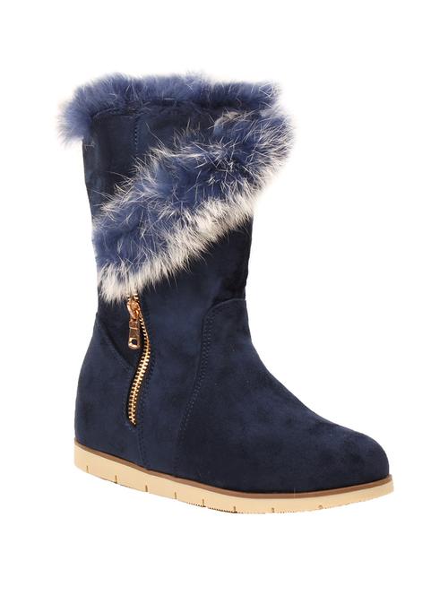 blue calf suede boot - 12316635 - Very Small Image - 1