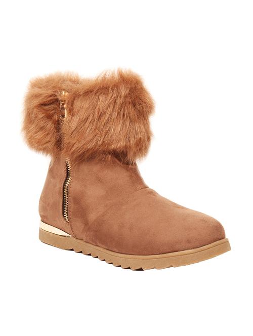 brown ankle suede boot - 12319318 - Very Small Image - 1