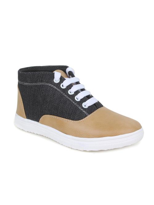 tan leatherette sneaker - 12322003 - Very Small Image - 1