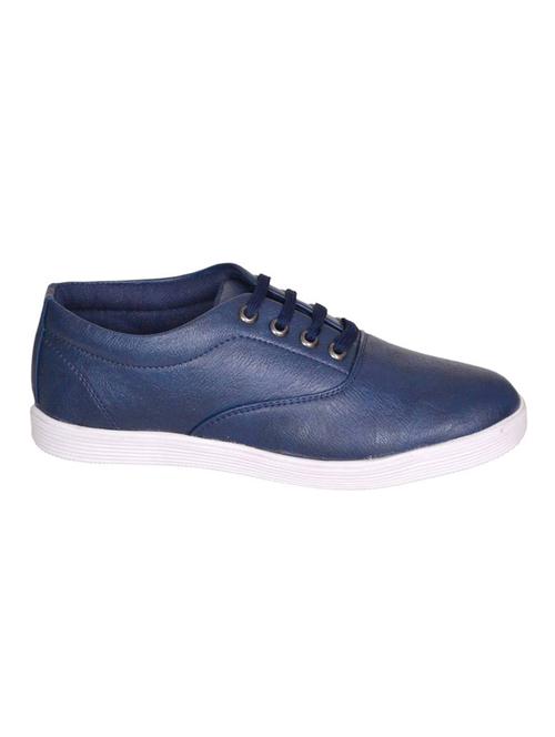 blue synthetic lace up sneakers - 12323068 - Very Small Image - 1