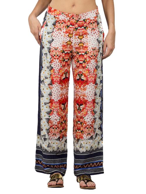 multicolored printed cotton palazzo - 12323357 - Very Small Image - 1
