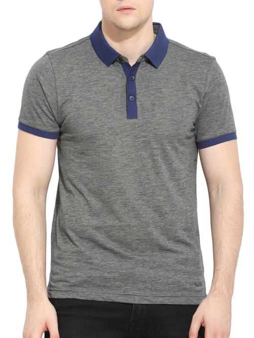 grey cotton melange t-shirt - 12323431 - Very Small Image - 1