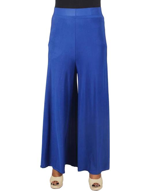 blue polyester palazzos - 12326869 - Very Small Image - 1