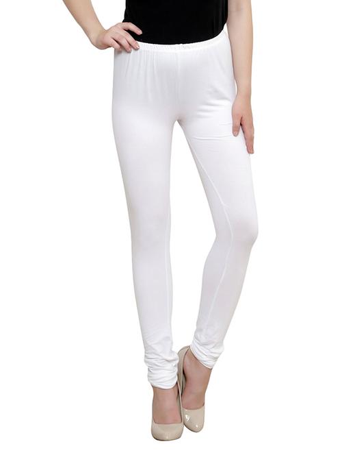 white cotton leggings - 12328199 - Very Small Image - 1