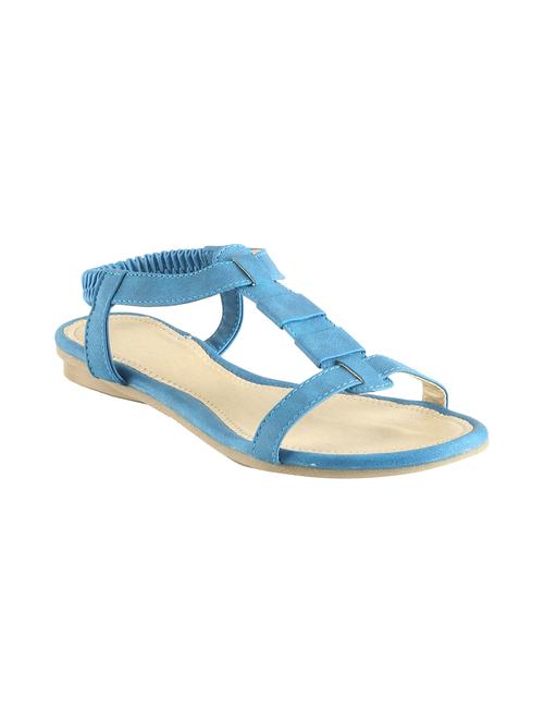 blue leatherette sandal - 12331636 - Very Small Image - 1