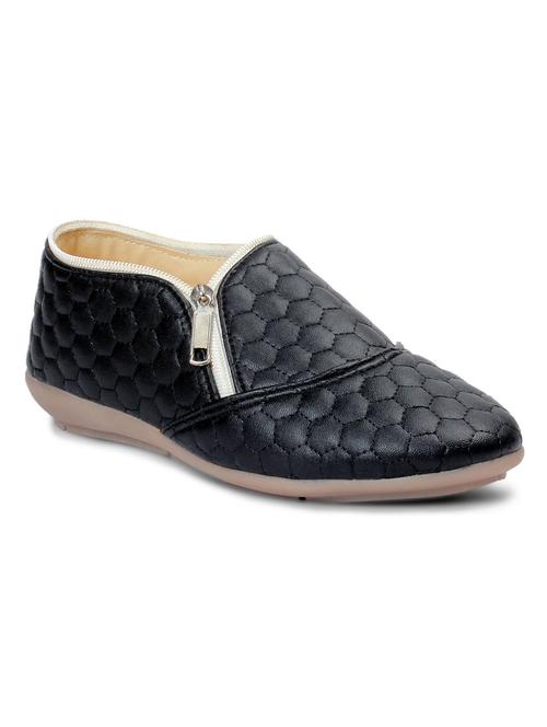 black leatherette casual shoe - 12331735 - Very Small Image - 1