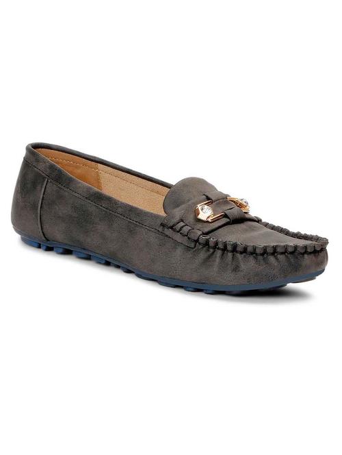 black faux leather loafer - 12331788 - Very Small Image - 1