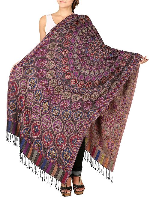 multi colored viscose shawl - 12332728 - Very Small Image - 1