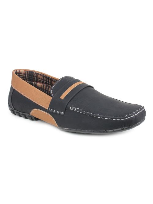 black synthetic slip on loafers - 12333924 - Very Small Image - 1